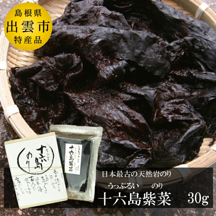 【希少】天然岩のり 十六島海苔(うっぷるいのり)
