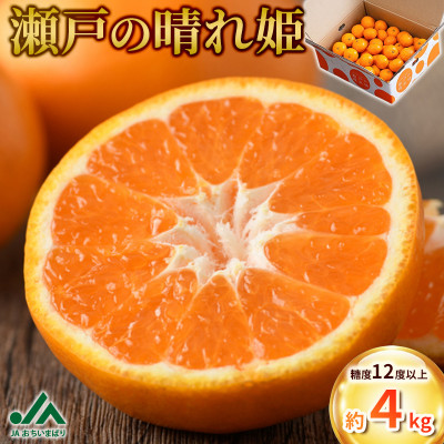 【先行受付】JAおちいまばり 瀬戸の晴れ姫(はれひめ)4kg、12月~1月に発送【1086043】