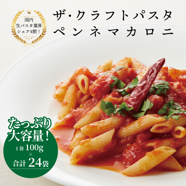 ザ・クラフトパスタ ペンネマカロニ 100g×24袋
