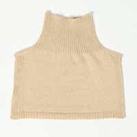 日本製 オーガニックコットン ネックウォーマー ( つけ襟 ) ナチュラル (6650-7373)【1324765】