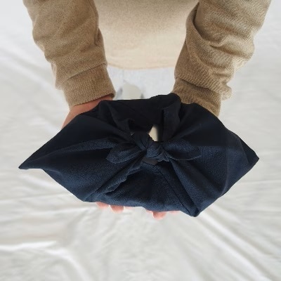 あづま袋 Sサイズ 1セット カラー 紺 お弁当袋に。 / Maco エコバッグ 風呂敷 手ぬぐい 奈良県 田原本町