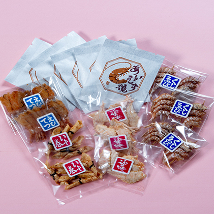 あいむす焼 えびせん いろいろ 4種詰合わせ(せんべい・おかき・海鮮) 煎餅 えびせんべい おつまみ お取り寄せ 人気 特産品 ギフト 贈答品 父の日 プレゼント ご当地 名物 和菓子 おやつ 贈り物