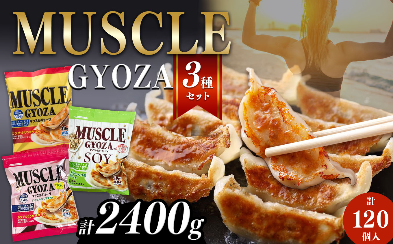 MUSCLE GYOZA ~マッスルギョーザ〜3種セット(40個入り袋×3)