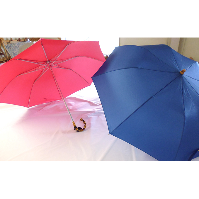 【西川洋傘加工所】 婦人折傘(共袋付) 雑貨 日用品 ファッション小物 民芸品 工芸品
