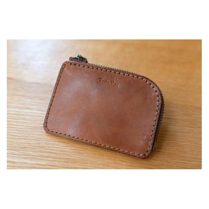 L字ファスナー小銭入れ（ライトブラウン）