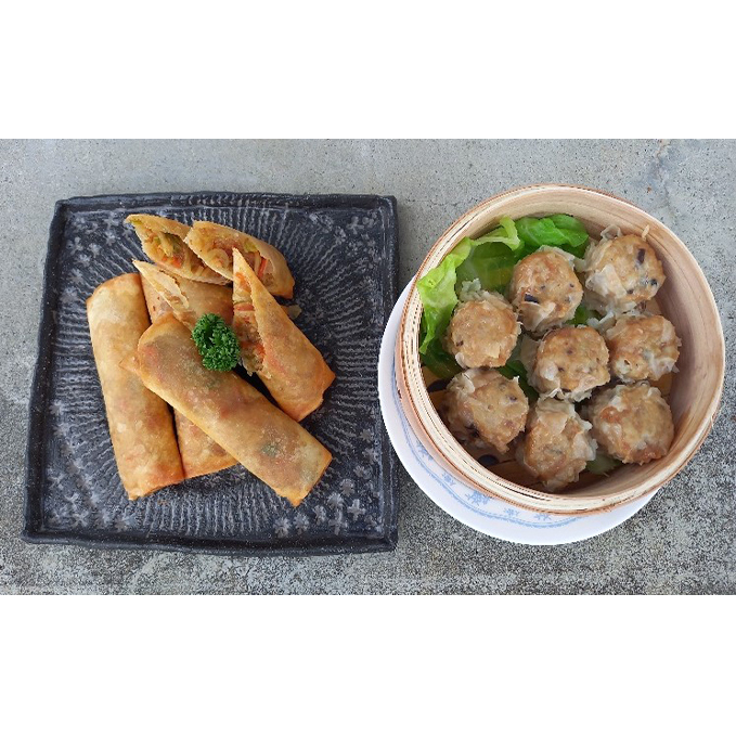 あおき特製　冷凍春巻・野菜シューマイセット お肉の加工品