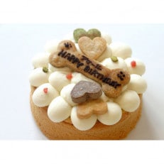 米粉の手作り犬用ケーキと人用バスクチーズケーキ12cmのセット【配送不可地域：離島】【1466837】