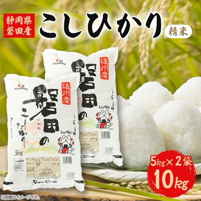 静岡県磐田産コシヒカリ(精米)5kg×2袋【1527185】