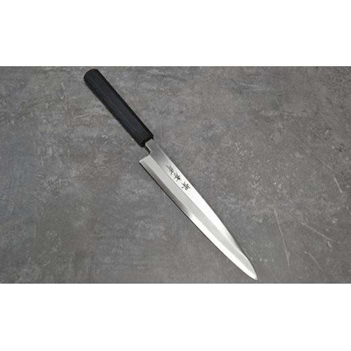 青木刃物製作所「なないろ」正夫 乾漆墨黒 210mm