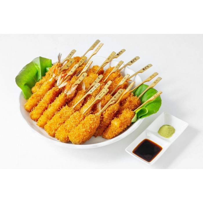 富惣 串揚げ 8種 24本 セット 塩&ソース付き