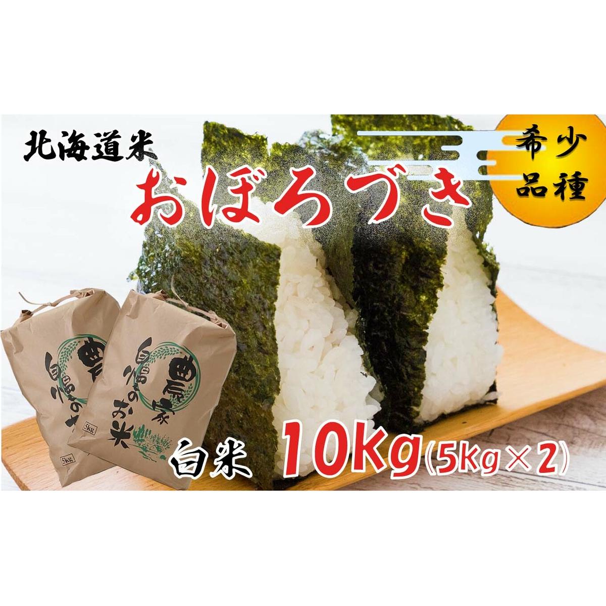 ＜ 10月中旬から順次発送 ＞ 新米 令和7年度産 北海道米 おぼろづき 白米 10kg (5kg×2) 北海道 新ひだか町 ＜ 予約受付 ＞