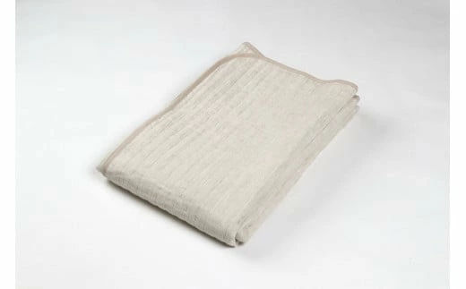 近江ちぢみ パッドシーツ ダブル 麻絲商会 滋賀県 東近江市 H-C01 夏 寝具 麻 洗える 涼しい さらさら 吸湿 速乾 快適 清潔 高品質 日本製 肌触り 爽やか シボ 熱帯夜 快眠