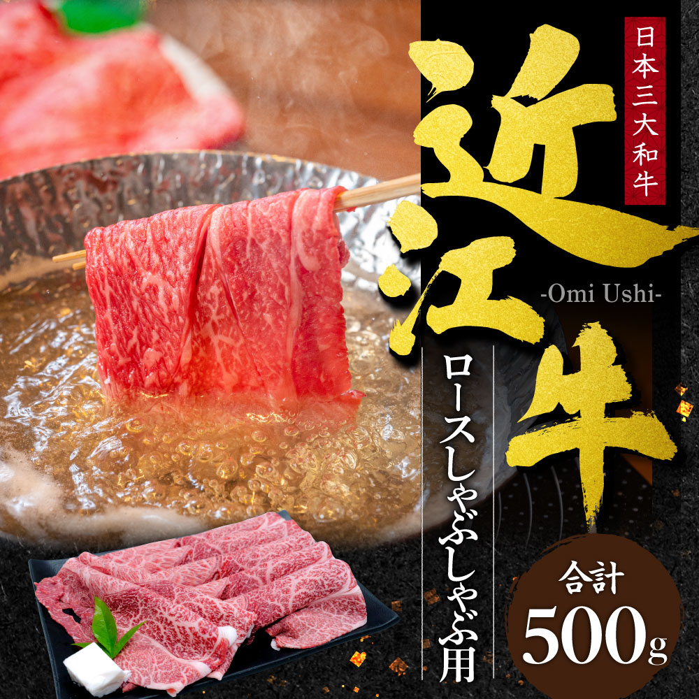 近江牛 ロース しゃぶしゃぶ用 500g C-G04 本多商店