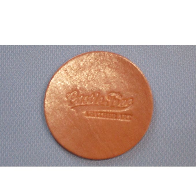 レザーコースター(ブラウン)85×85×3mm【キャッスルファイブレザーアート】 雑貨 日用品 牛革 手作り