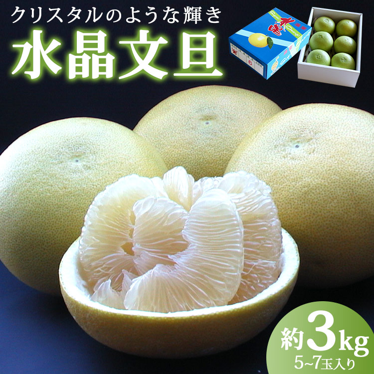 先行予約受付!高知県香南市産 水晶文旦 約3kg(5から7玉入り)- 期間限定 数量限定 果物 くだもの フルーツ 柑橘 デザート 果実 すいしょう ぶんたん 甘い あまい 美味しい おいしい フレッシュ ジューシー 果汁 瑞々しい デザート おやつ 癖になる ほろ苦い 甘い あまい 酸っぱい すっぱい 酸味 プリプリ 瑞々しい みずみずしい 美味しい おいしい 手土産 おすそ分け 箱入り 旬 皮 食べられる 砂糖 蜂蜜漬け アレンジ 料理 ジャム ヨーグルト 朝食 高知県 香南市 常温 ku-0031