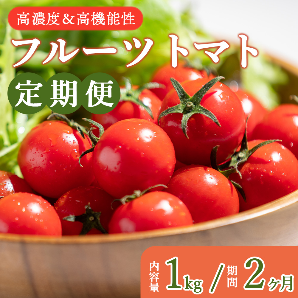 高糖度&高機能性 フルーツトマト 1kg 2カ月定期便 合計2kg - 甘美の舞 期間限定 季節限定 野菜 やさい フルティカ 完熟 ミニトマト プチ 新鮮 お弁当 贈り物 サラダ 産地直送 高知県 香南市 Wkr-0031