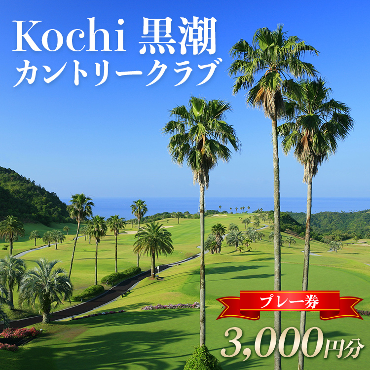 Kochi 黒潮カントリークラブ ゴルフ プレー券 3,000円分 - ゴルフ場 チケット プレー券 ラウンド コース 趣味 体験 スポーツ アウトドア 黒潮観光開発株式会社 高知県 香南市 ki-0001