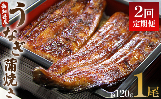 [2回定期便]うなぎ屋きた本 うなぎ蒲焼き120g 1尾(無頭) Wun-0019