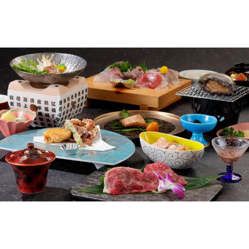 【平日月曜日～木曜日限定】肉厚あわびの踊り焼き付き源泉かけ流し温泉【熱海温泉 湯の宿 平鶴（ひらつる）ペア1泊2食付き】