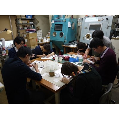 サンドブラスト(ガラス工芸)体験教室　ペア【配送不可地域：離島・沖縄】【1204492】