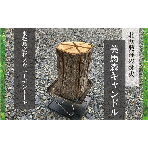 美馬森キャンドル（東松島産材スウェーデントーチ）