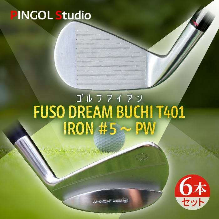 18623023 [ PINGOL Studio ]ゴルフ アイアン FUSO DREAM T401 IRON #5〜PW(6本セット)