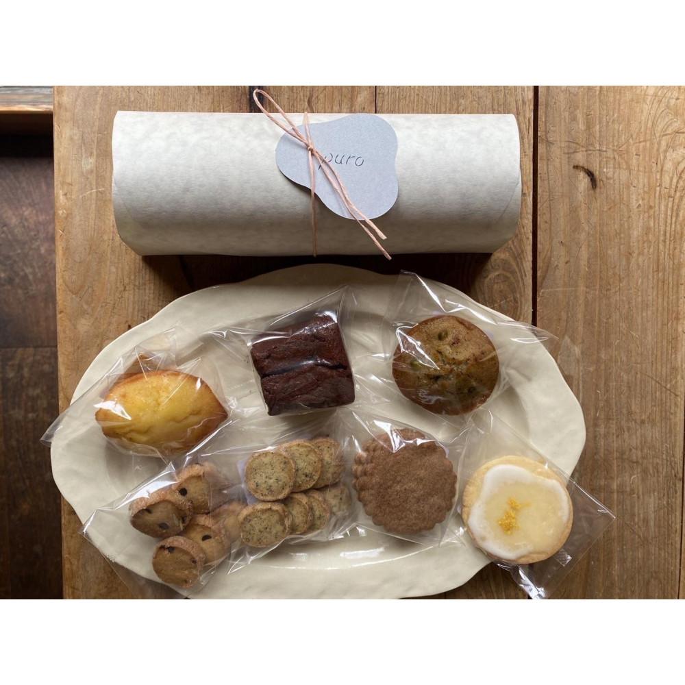 季節の素材を使った無添加焼き菓子詰め合わせセット【Sサイズ(ケーキ菓子3個・クッキー菓子4個)】