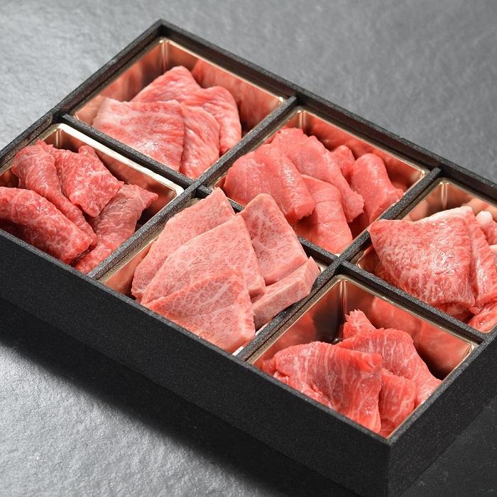 神戸牛 焼肉 6種盛り　600g（専用仕切り箱）　KB003