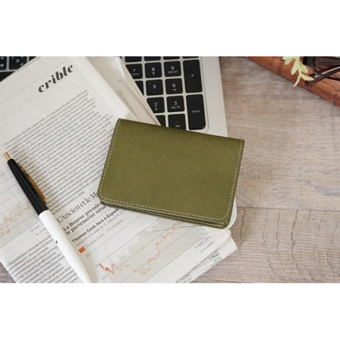 【ディープグリーン】FOOTANブランド 本革名刺入れ