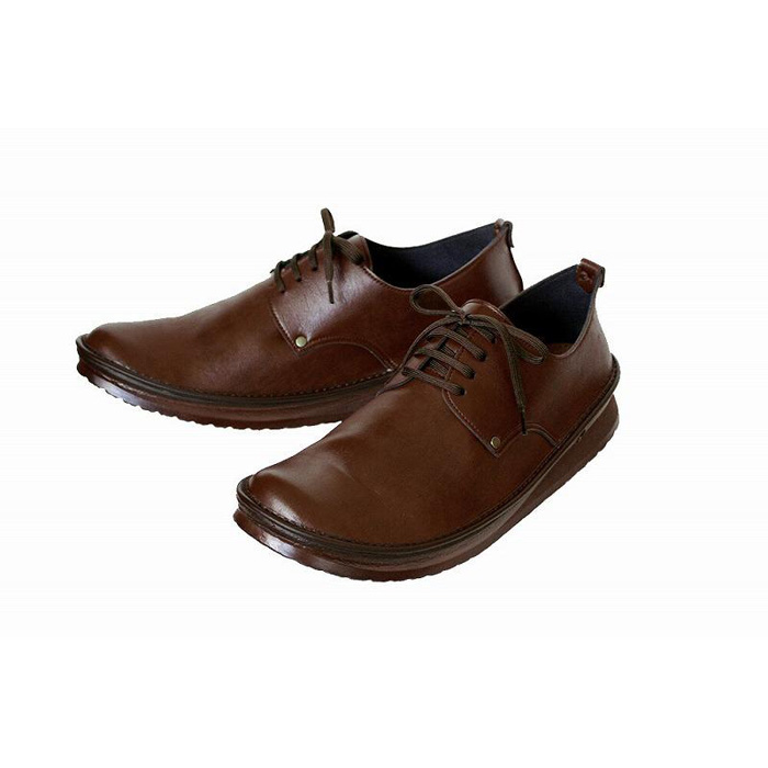 【神戸セレクション認定】元オリンピックマラソン選手愛用！ 職人の手作り やわらかメンズシューズ WWING 紳士靴【ヴィンテージブラウン／27.5cm】