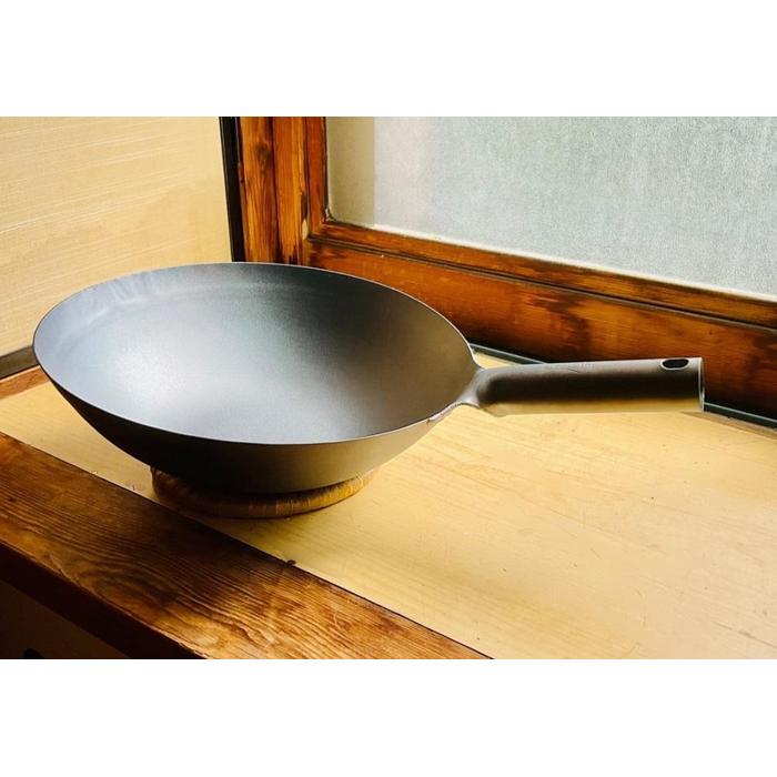 【ふるさと納税限定】片手中華鍋30cm　オリジナル名入れ（山田工業所）