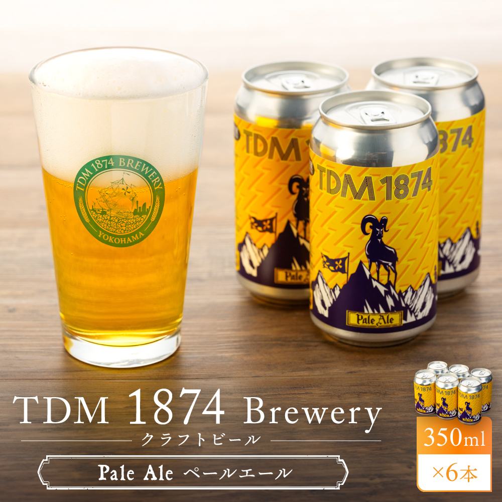 TDM 1874 Brewery クラフトビール Pale Ale ペールエール (350ml×6本)【お酒・地ビール・酒】
