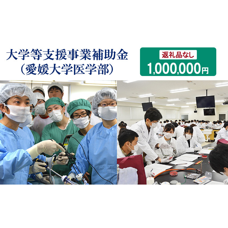 【お礼の品なし】大学等支援事業補助金(愛媛大学医学部) 1,000,000円