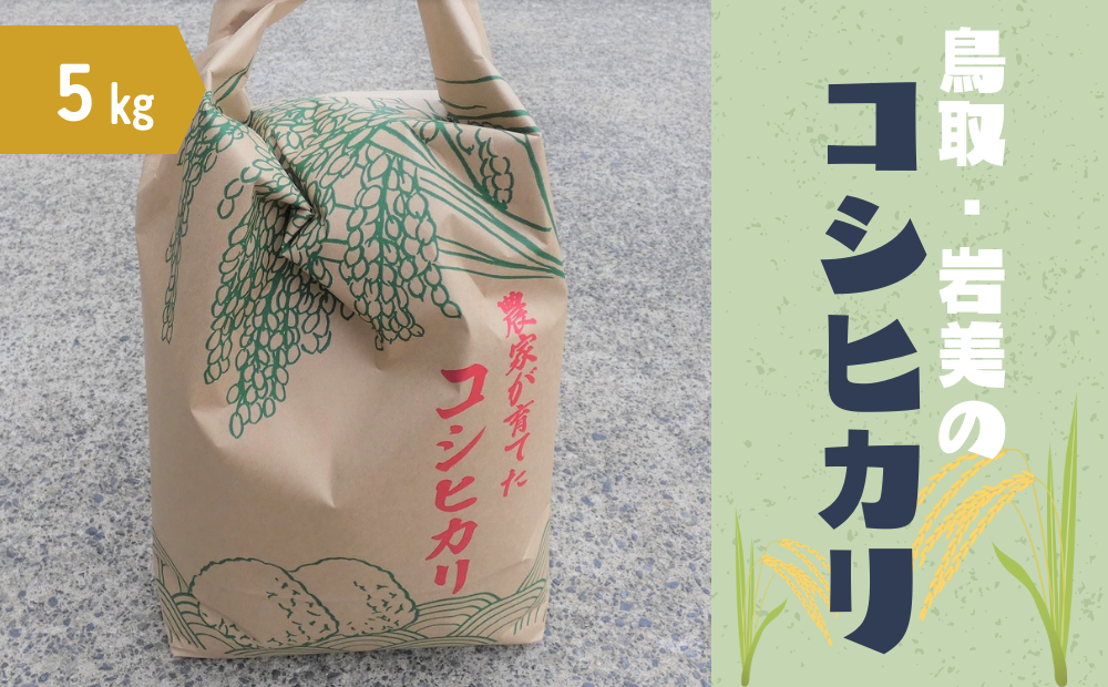 2025年産 先行予約]岩美のコシヒカリ 5kg 玄米|鳥取 岩美 お米 おこめ コメ 国産 岩美町産 こしひかり 令和7年産[31015]