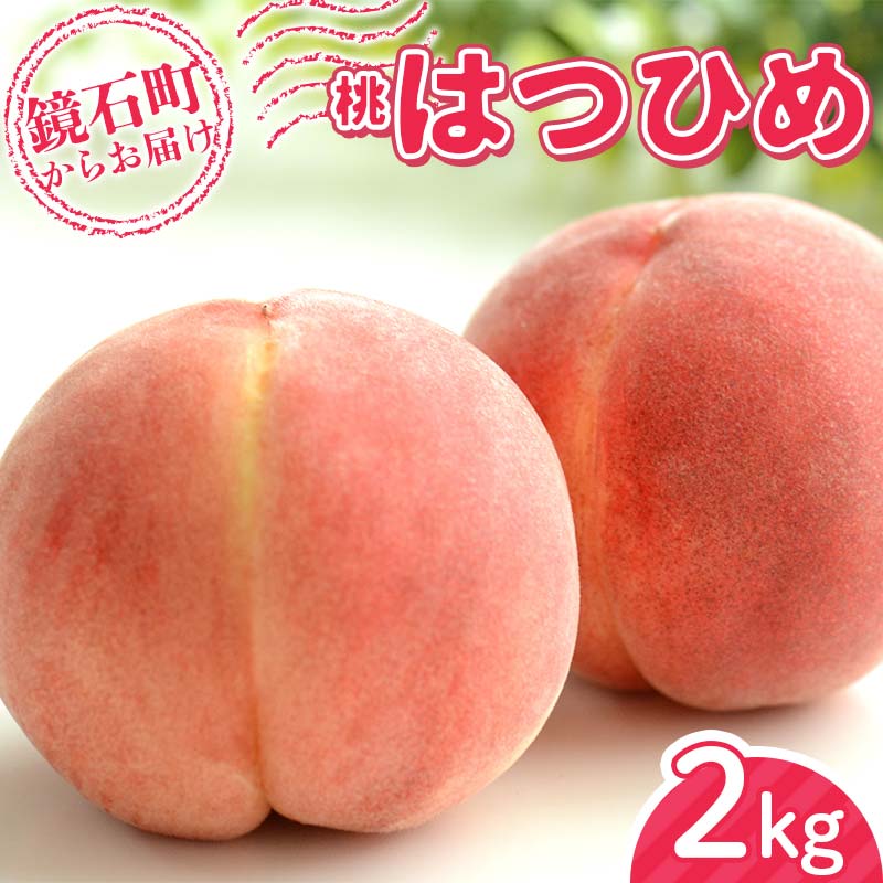 <先行予約>福島県オリジナル品種 桃 はつひめ2kg (7玉~10玉) もも フルーツ 果物 F6Q-349