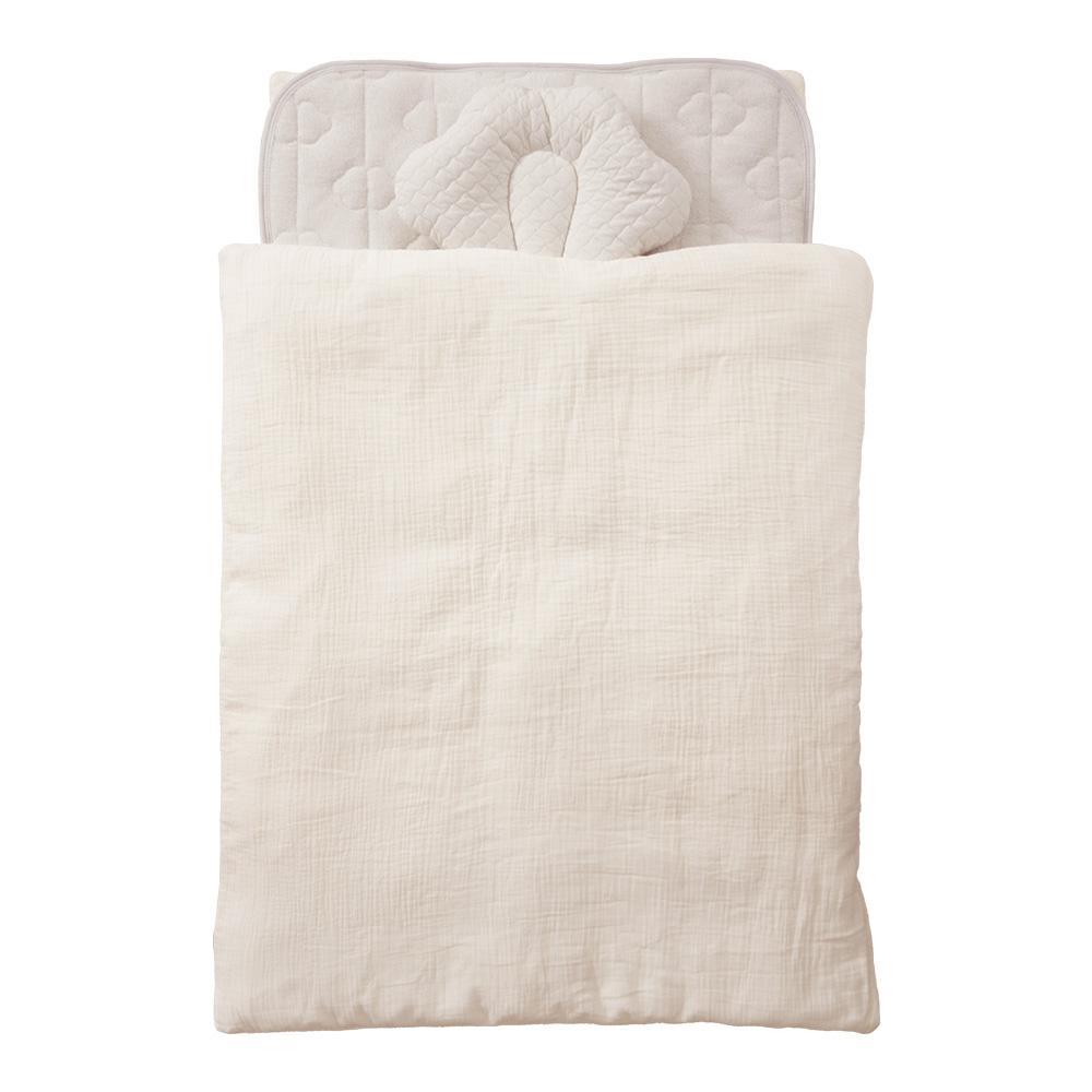 【グレー】ちゃいなび ange smile  ベビー布団7点セット 60×90cm