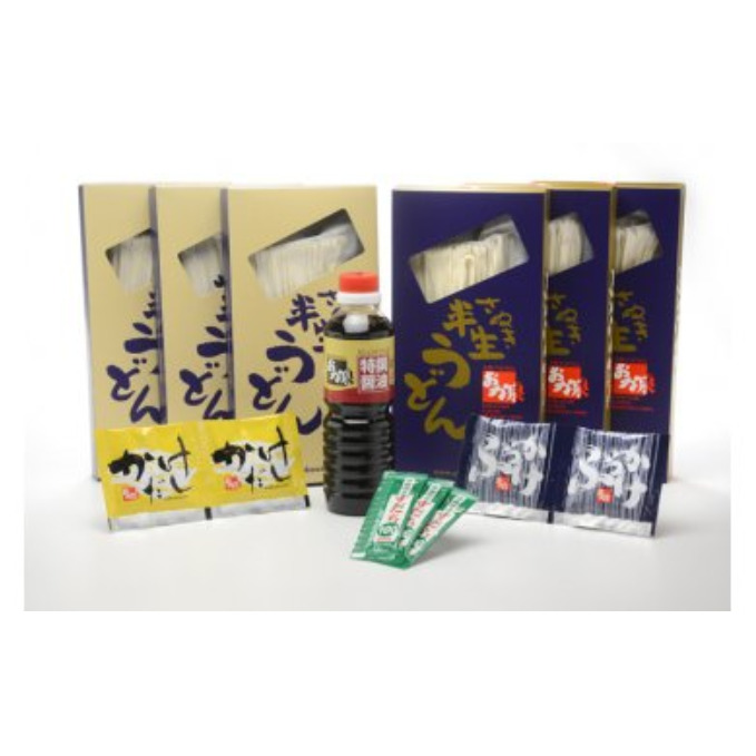 さぬきうどん 半生麺 生じょうゆ 入り セット 香川 行列のできる 店 おか泉 うどん 半生 半生うどん 讃岐うどん めんつゆ 醤油 食べ比べ うどんセット 調味料 麺類 ギフト プレゼント 贈答 讃岐 丸亀