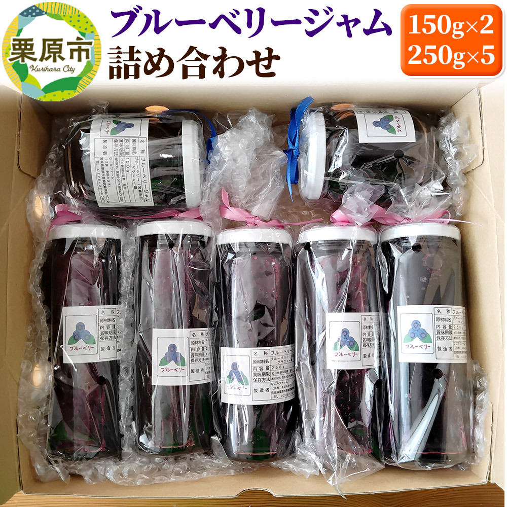 ブルーベリージャム詰め合わせ 150g×2個 250g×5個
