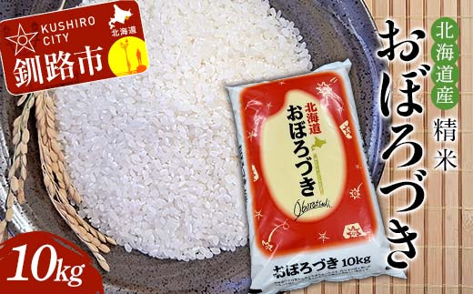 精米仕立て発送 北海道産おぼろづき 10kg 北海道 白米 米 コメ こめ お米 _F4F-8524