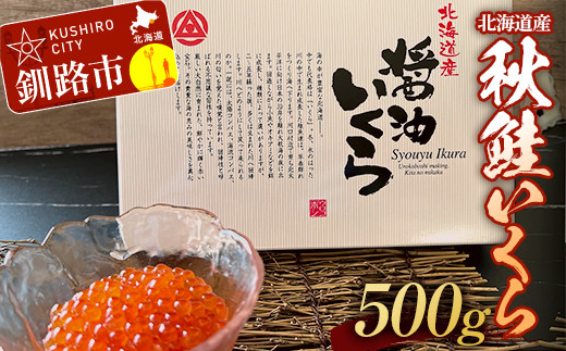 秋鮭いくら（醤油味）500g ふるさと納税 いくら F4F-2778