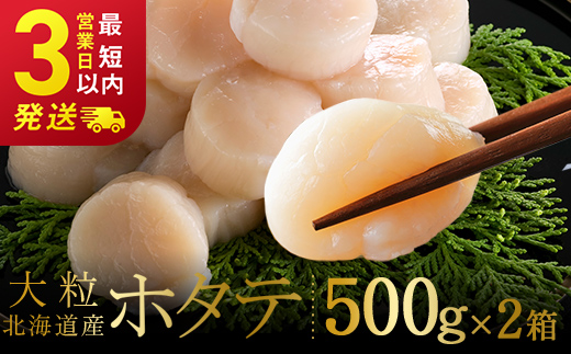 【北海道産】 マルア阿部商店特選 ほたて貝柱 1kg（大玉サイズ・26～30玉） 貝 帆立 ホタテ ほたて 海鮮 _F4F-4364