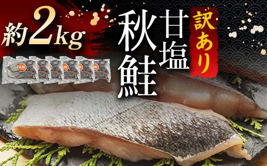 訳あり 北海道産 秋鮭 約2kg 3切れ × 6パック 真空包装 鮭 真空 小分け 北海道 シャケ 海鮮 海産 しゃけ サーモン _F4F-8610