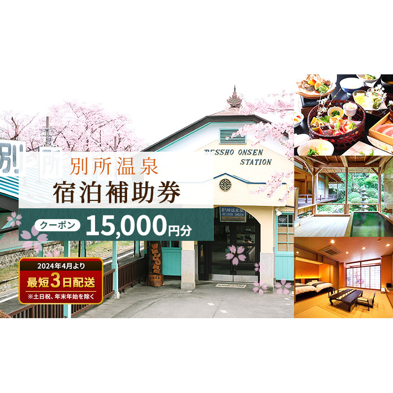 旅行 長野 信州 別所温泉 宿泊 補助券 5枚セット 15,000円 温泉 旅館 旅行券 宿泊券 施設利用券 利用券 トラベル チケット ホテル券 ホテルクーポン ホテル 長野県