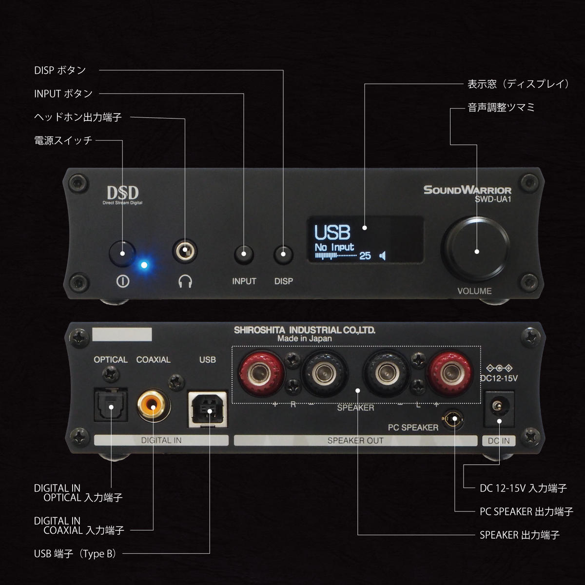 【公式欠品中】DAC The Fantastical Forest デジタルアンプ SOUND WARRIOR USB DAC内蔵 プリメインアンプ