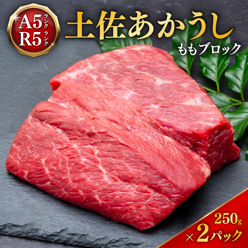 「土佐あかうし」モモブロック250g2パック 牛肉 国産 和牛 切り落とし 赤身 ステーキ 焼肉 焼き肉 250g 2パック 500g 土佐あかうし 小分け ブランド牛  国産牛 人気 お取り寄せ 冷凍 BBQ バーベキュー 高知 安田町 MT-04