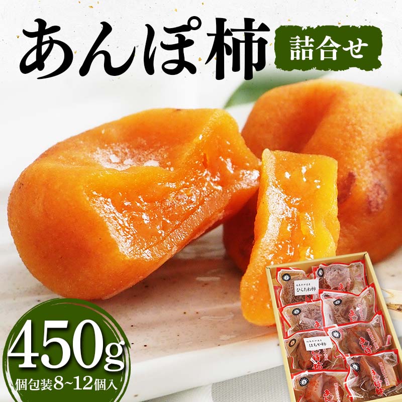 厳選 個包装 あんぽ柿(詰合せ)450g F20C-827