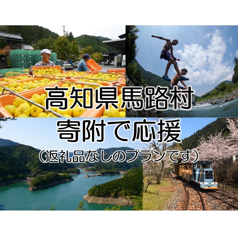 【寄附のみ】 寄附で高知県馬路村を応援(返礼品はございません)