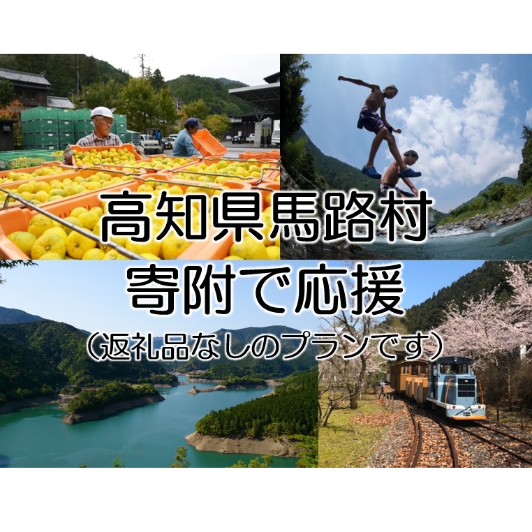 【寄附のみ】 寄附で高知県馬路村を応援(返礼品はございません)