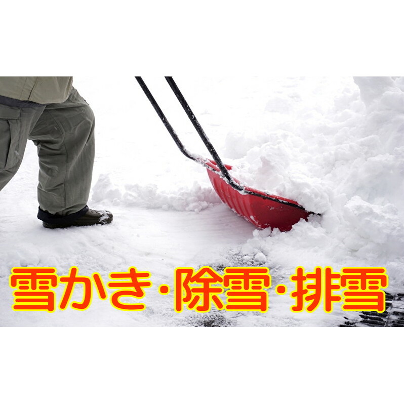 秋田県 能代市 雪かき 除雪 排雪 敷地内の雪かき排雪をします 対象地域：能代市