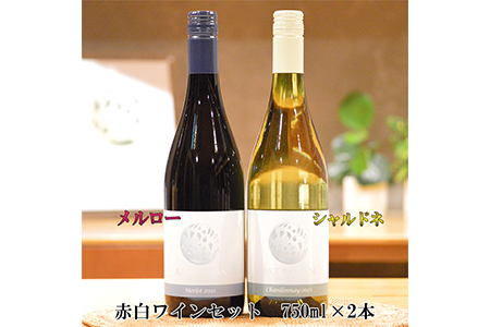 メルロー&シャルドネ アールペイザンワイナリー 赤白ワインセット 750ml×2本 【1987】
